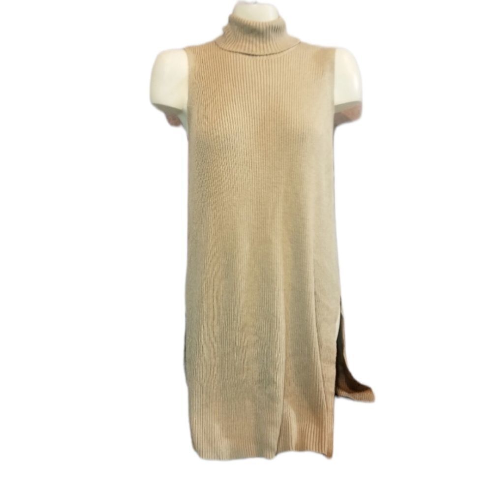 Velvet Heart Sleeveless‎ Beige Tunic Dress Size Medium
